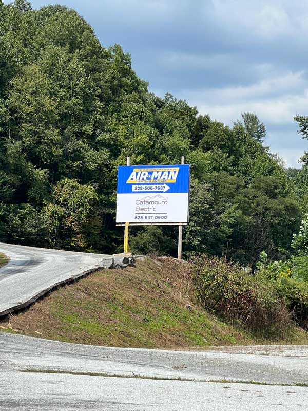 Billboard by Air Man Heating and Air